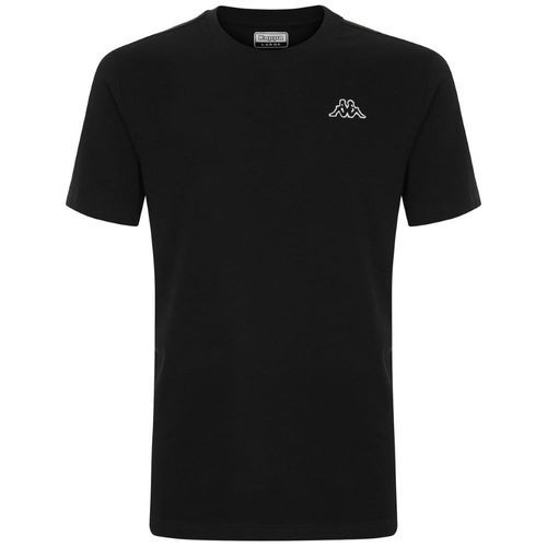 Camiseta-para-Hombre-Logo-Cafers-Slim-Kappa-Negro