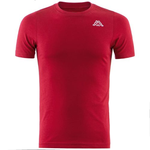Camiseta-para-Hombre-Logo-Cafers-Slim-Kappa-Rojo