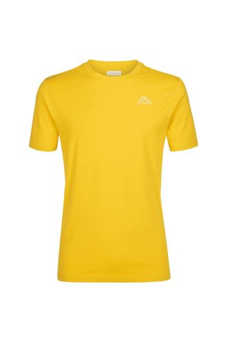 Camiseta-para-Hombre-Logo-Cafers-Slim-Kappa-Amarillo