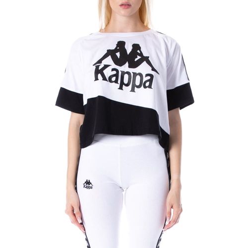 Camiseta-Mujer-222-Banda-Balimnos-Kappa-Blanco