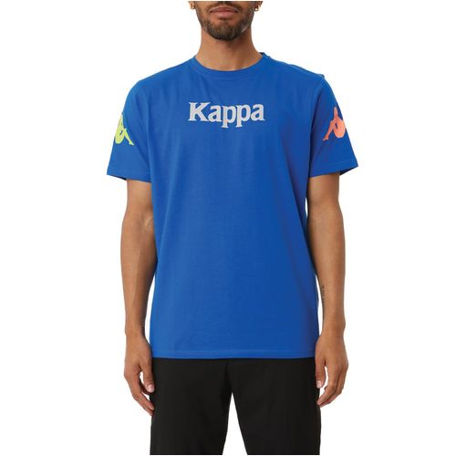 Camiseta-Authentic-Paroo-Azul-Manga-Corta-Hombre-Kappa