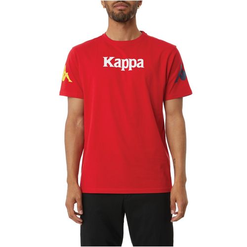 Camiseta-Authentic-Paroo-Roja-Manga-Corta-Hombre-Kappa