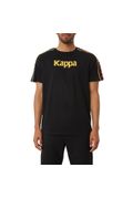 Camiseta-Authentic-Bendoc-Negra-Manga-Corta-Hombre-Kappa
