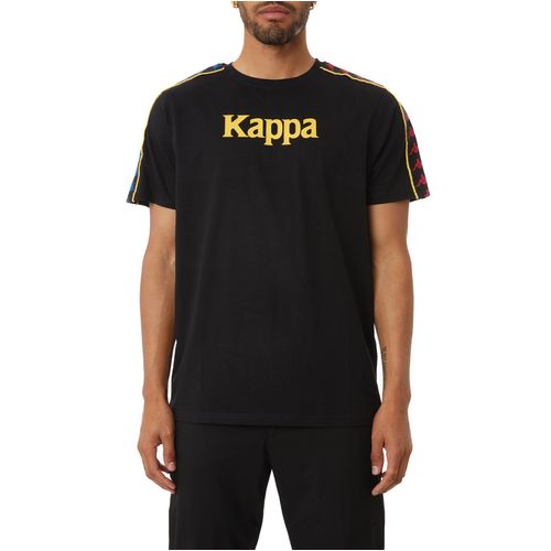 Camiseta-Authentic-Bendoc-Negra-Manga-Corta-Hombre-Kappa