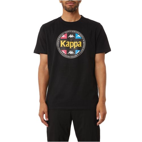 Camiseta-Authentic-Paddys-Negra-Manga-Corta-Hombre-Kappa