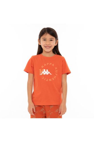 Camiseta-Authentic-Savio-Naranja-Manga-Corta-Niño-Kappa