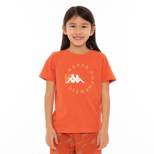 Camiseta-Authentic-Savio-Naranja-Manga-Corta-Niño-Kappa