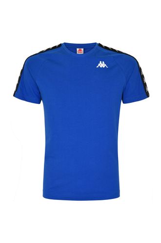 Camiseta-222-Banda-Coen-Slim-Azul-Manga-Corta-Hombre-Kappa