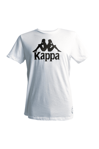 Authentic-Estessi-Slim-Santa-Fe-Camiseta-Blanca-Hombre-Kappa